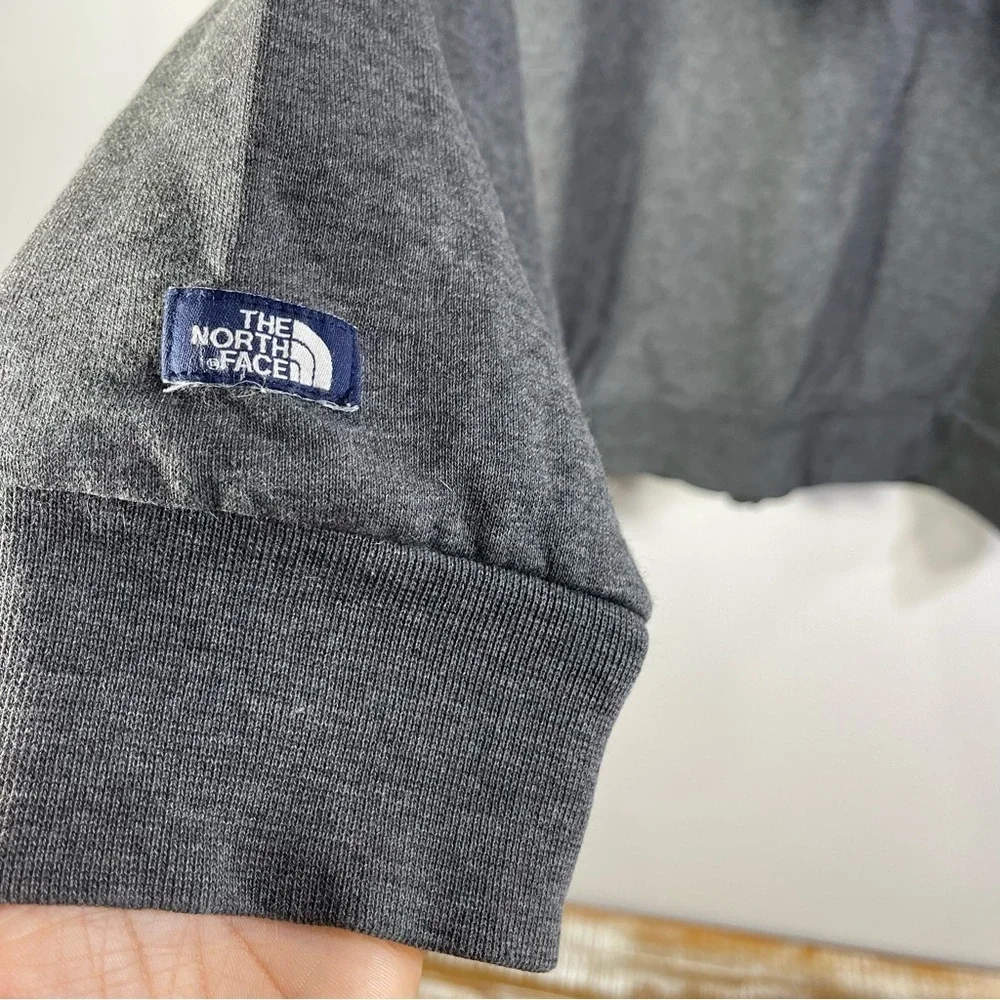 The North Face Hoodie Men Large Zipper Pockets Blend Gray